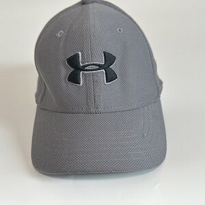 Under Armour Gray Kids Baseball Cap with Black Logo